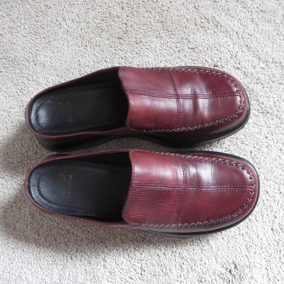 Dansko women's leather mules/clogs size 39 8.5/9 Mahogany brown/red - Picture 6 of 10